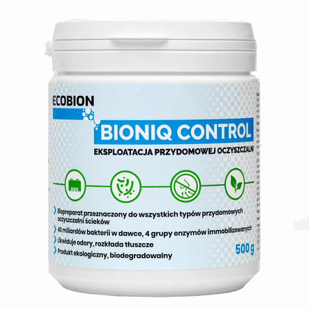 BIONIQ - CONTROL - Eksploatacja przydomowej oczyszczalni 500g